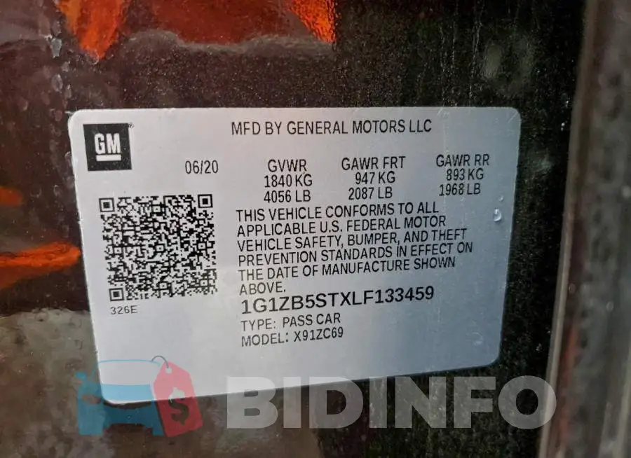 1G1ZB5STXLF133459 Photo# 12