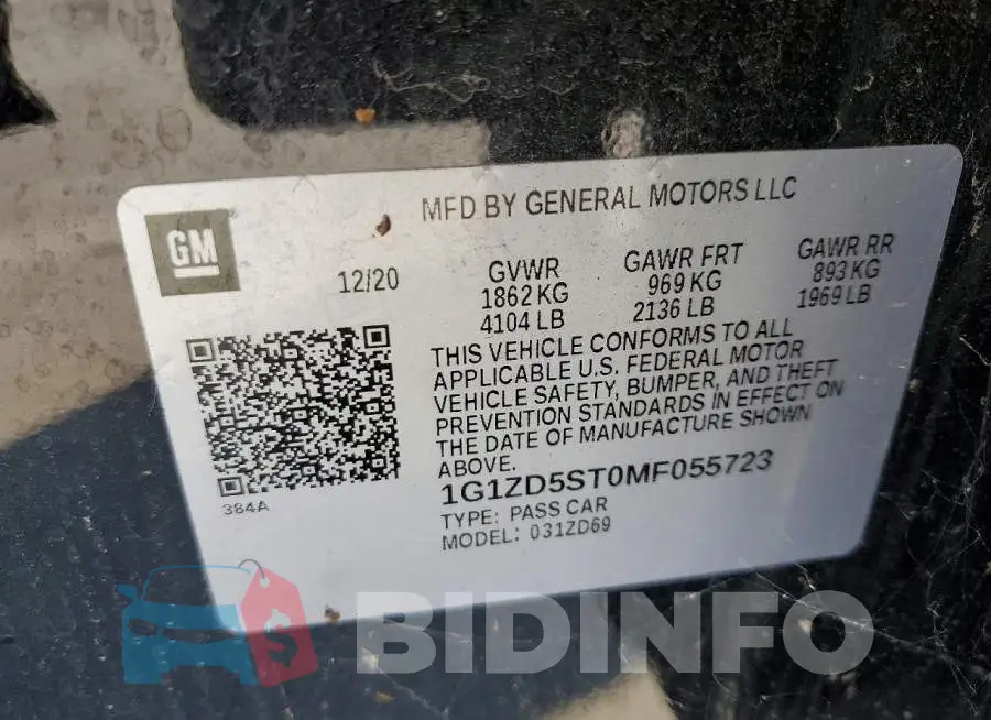 1G1ZD5ST0MF055723 Photo# 12
