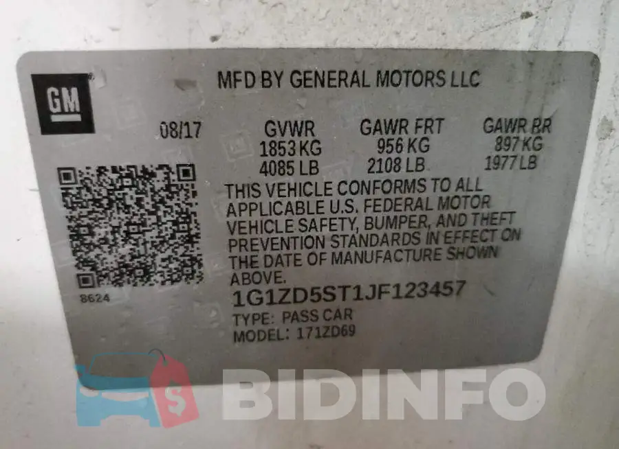 1G1ZD5ST1JF123457 Photo# 12