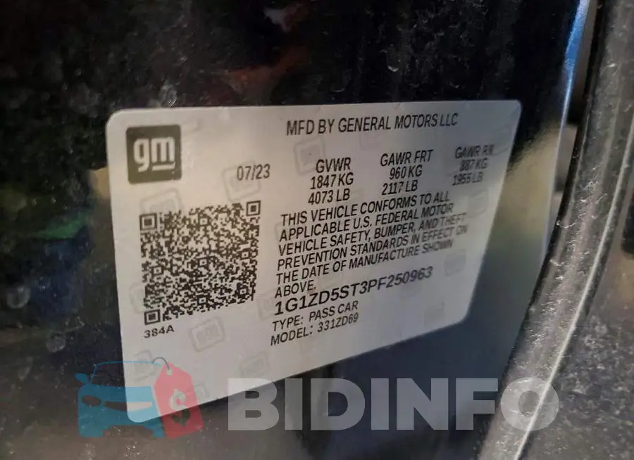 1G1ZD5ST3PF250963 Photo# 13