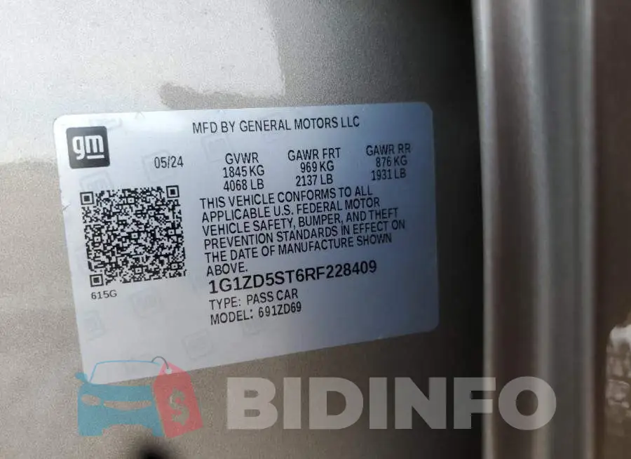 1G1ZD5ST6RF228409 Photo# 12