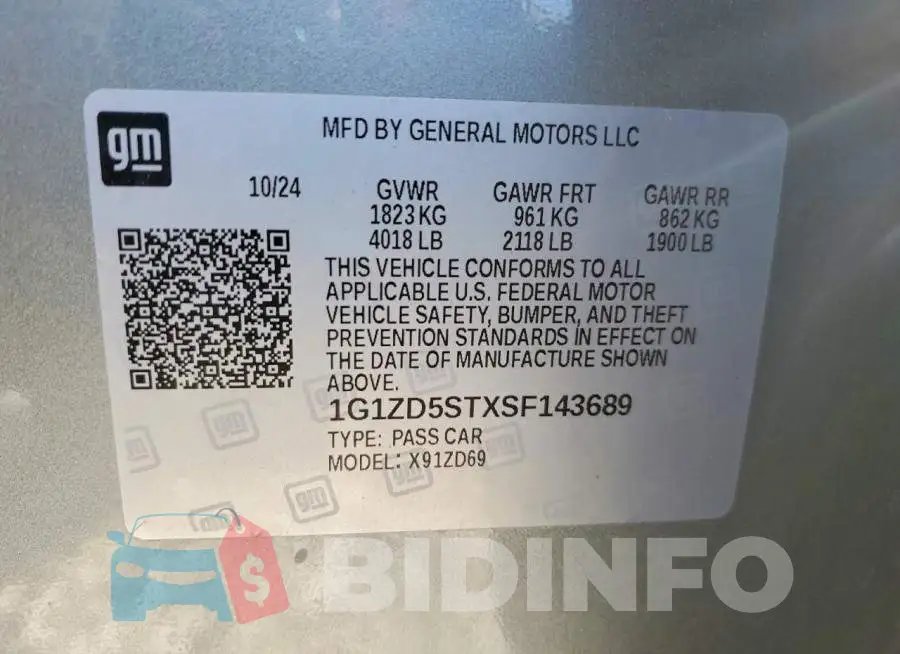 1G1ZD5STXSF143689 Photo# 12