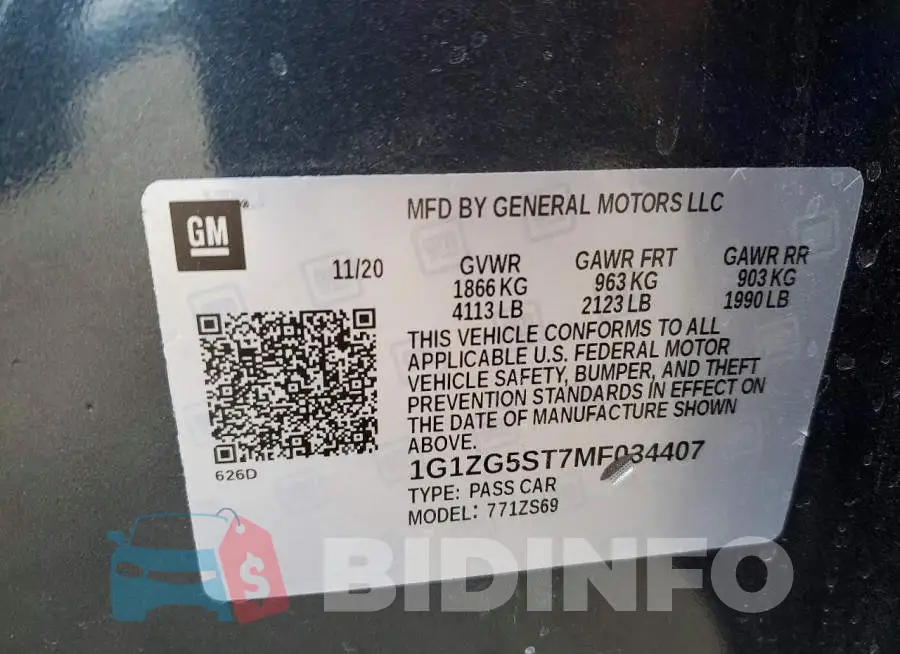 1G1ZG5ST7MF034407 Photo# 12