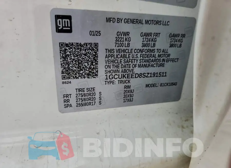 1GCUKEED8SZ191511 Photo# 12