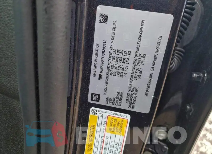 1GNS6PRD3SR283618 Photo# 13