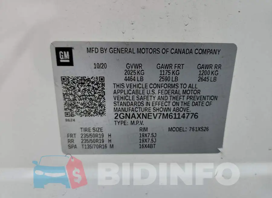2GNAXNEV7M6114776 Photo# 14