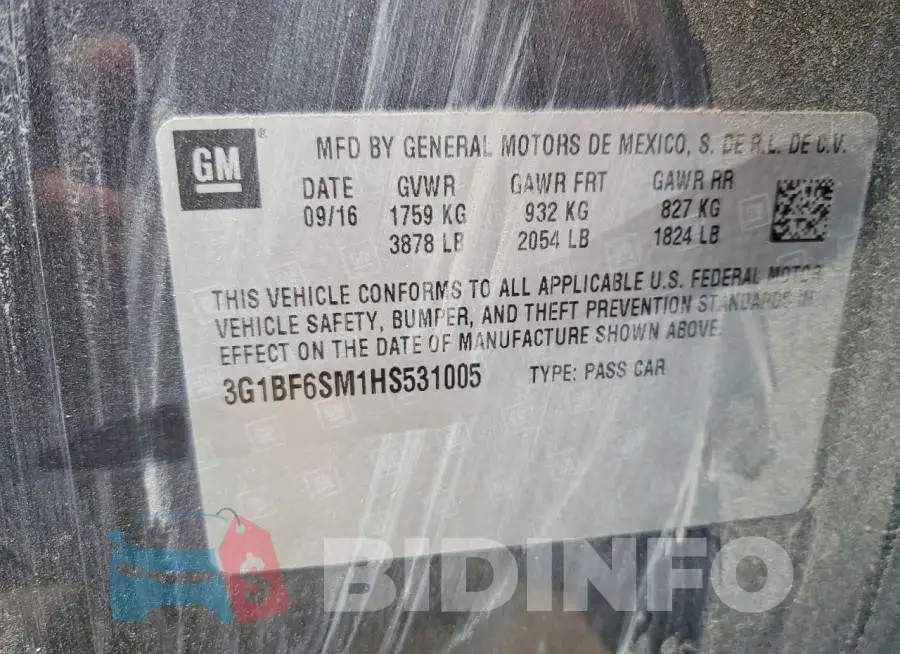 3G1BF6SM1HS531005 Photo# 12