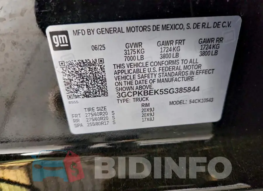 3GCPKBEK5SG385844 Photo# 12