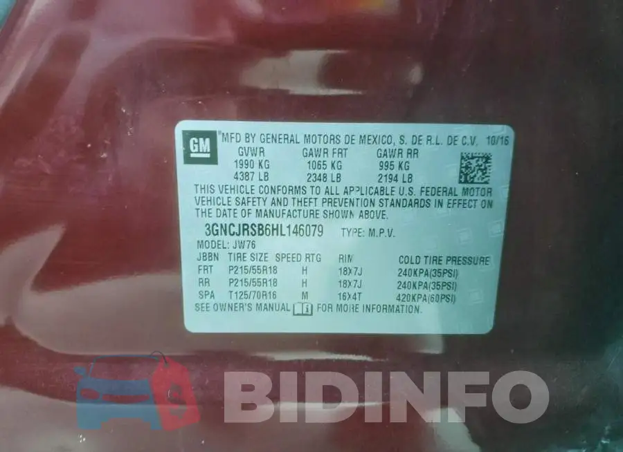 3GNCJRSB6HL146079 Photo# 13
