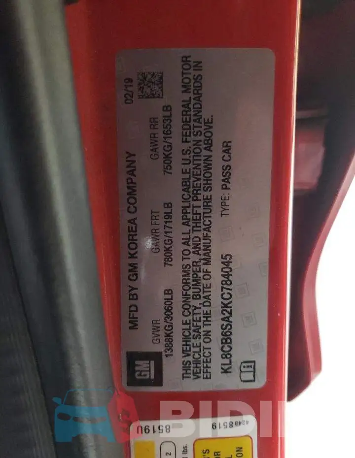 KL8CB6SA2KC784045 Photo# 13