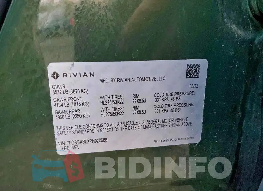 7PDSGABLXPN020988 Photo# 13