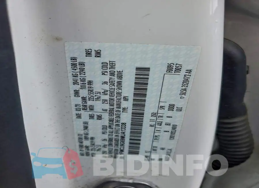 1FMCU9G69MUA13338 Photo# 13