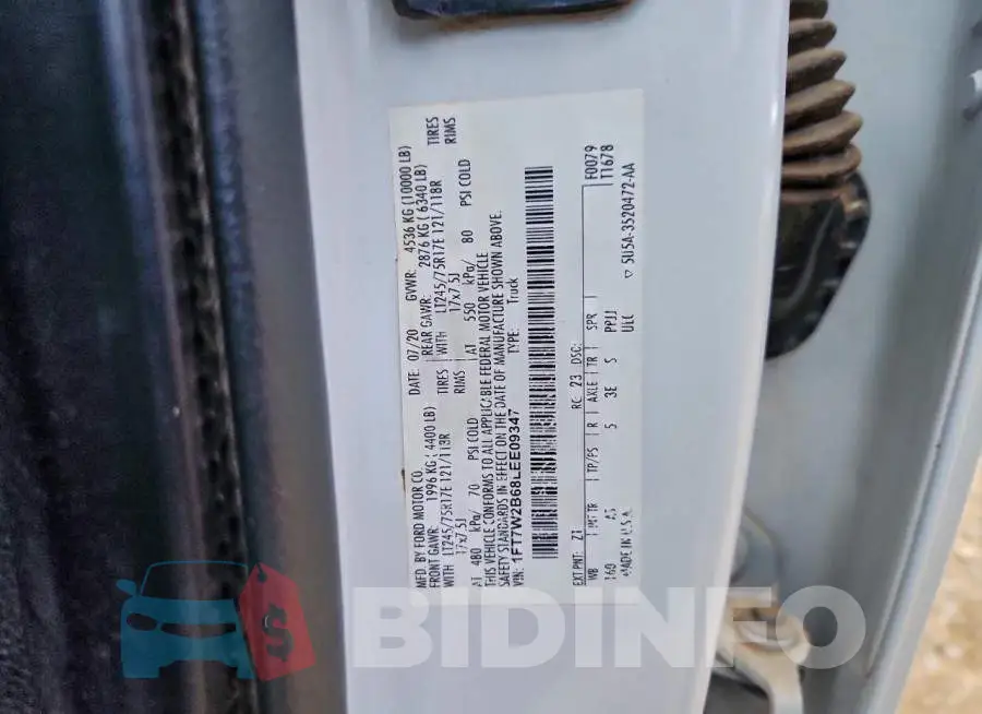 1FT7W2B68LEE09347 Photo# 12