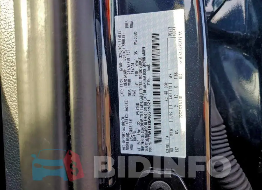 1FTFW1E88PKG19621 Photo# 13
