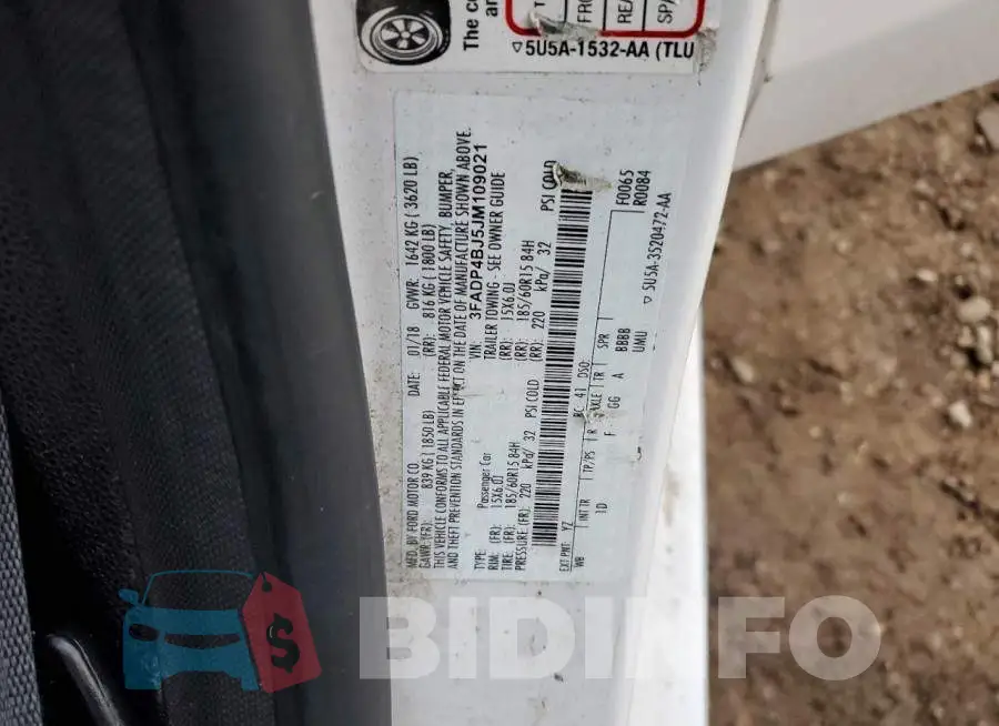 3FADP4BJ5JM109021 Photo# 12