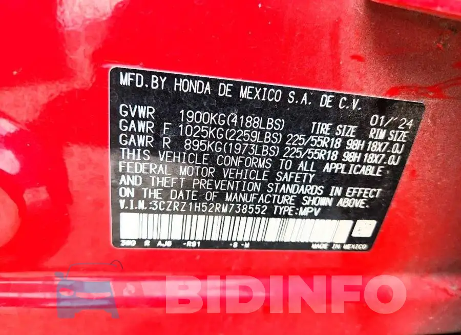 3CZRZ1H52RM738552 Photo# 13