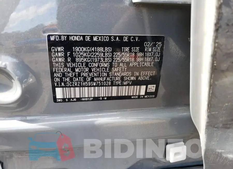 3CZRZ1H59SM751028 Photo# 13