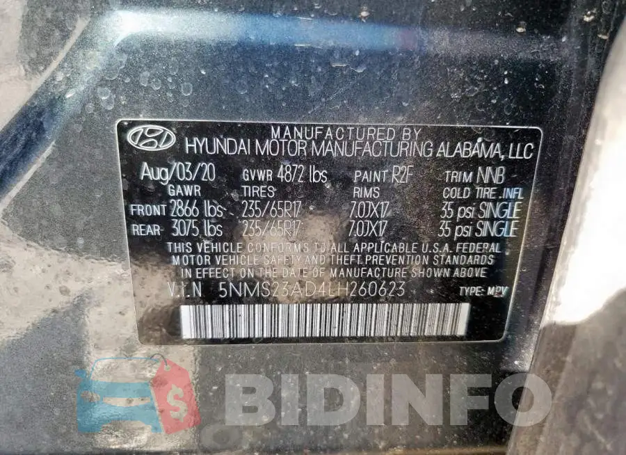 5NMS23AD4LH260623 Photo# 13
