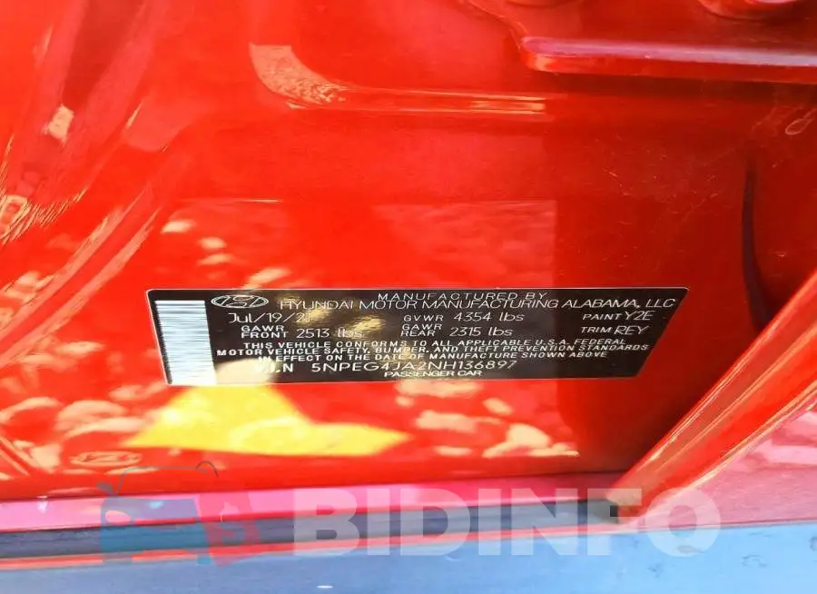 5NPEG4JA2NH136897 Photo# 12