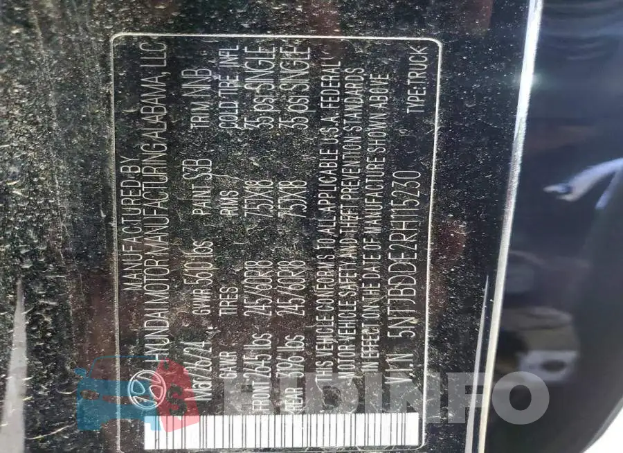 5NTJBDDE2RH115230 Photo# 12