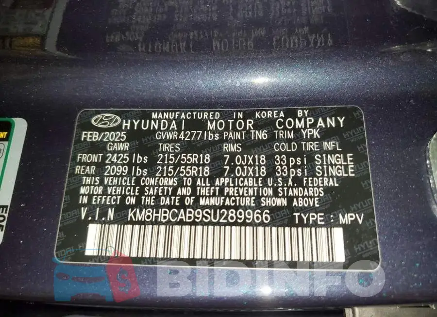 KM8HBCAB9SU289966 Photo# 13