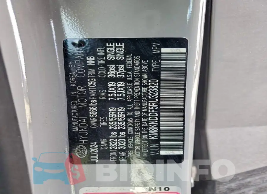 KM8KNDDF5RU323820 Photo# 12