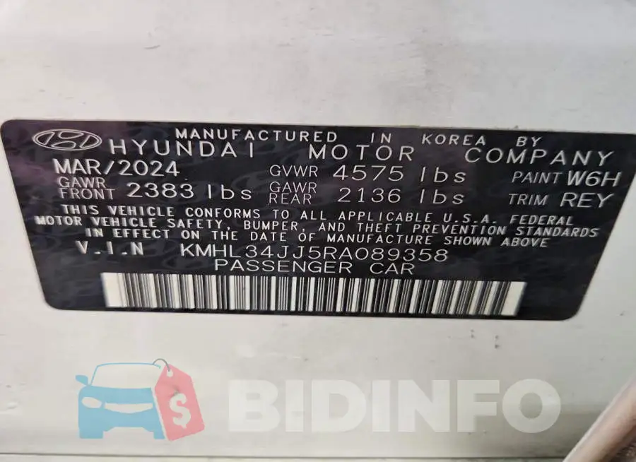 KMHL34JJ5RA089358 Photo# 12