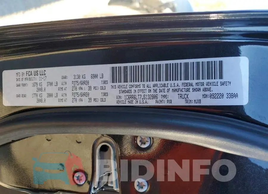 1C6RR6LT7JS132806 Photo# 11