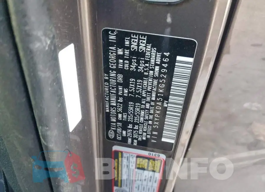 5XYPKDA51KG529464 Photo# 14