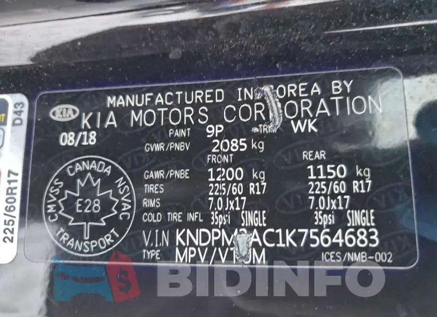 KNDPM3AC1K7564683 Photo# 14