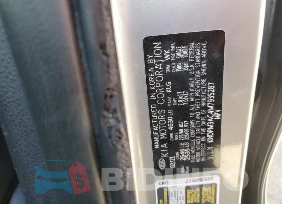 KNDPM3AC4M7935287 Photo# 12