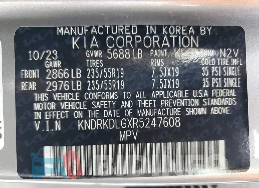 KNDRKDLGXR5247608 Photo# 13