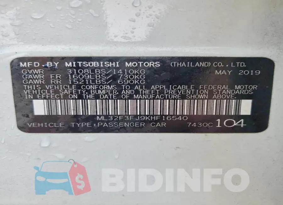 ML32F3FJ9KHF16540 Photo# 12