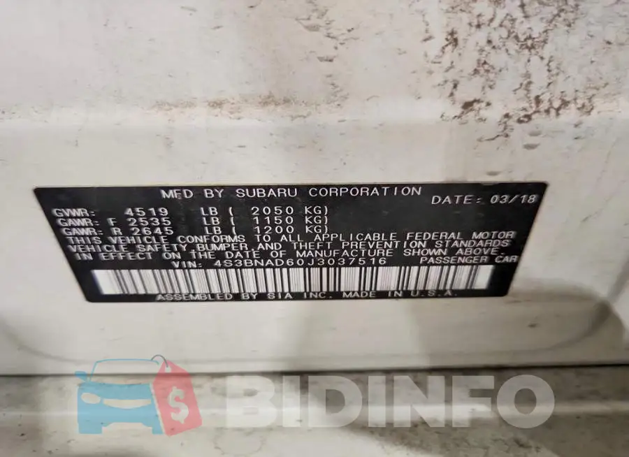 4S3BNAD60J3037516 Photo# 12