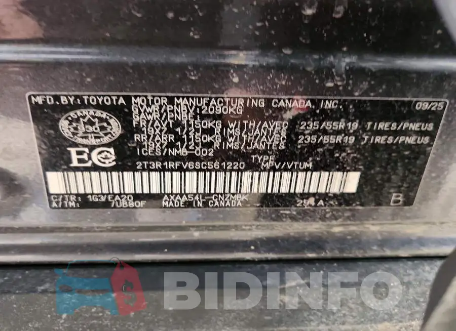 2T3R1RFV6SC561220 Photo# 13