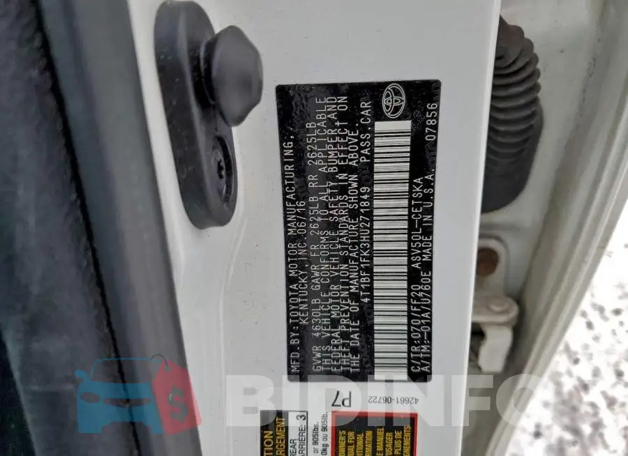 4T1BF1FK3HU271849 Photo# 13