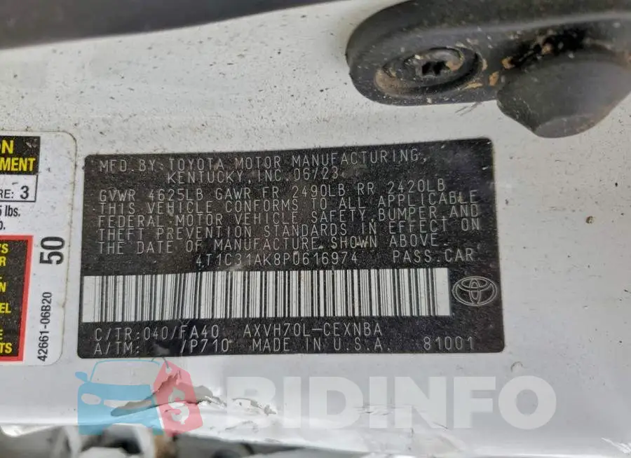 4T1C31AK8PU616974 Photo# 13