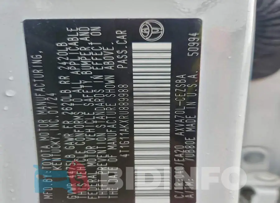 4T1G11AKXRU889988 Photo# 13