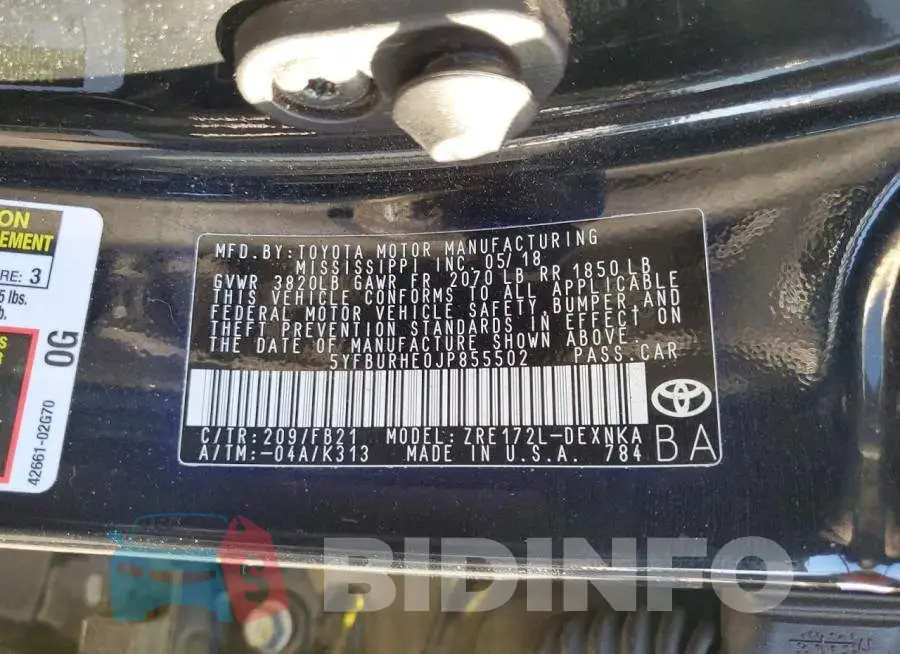 5YFBURHE0JP855502 Photo# 12