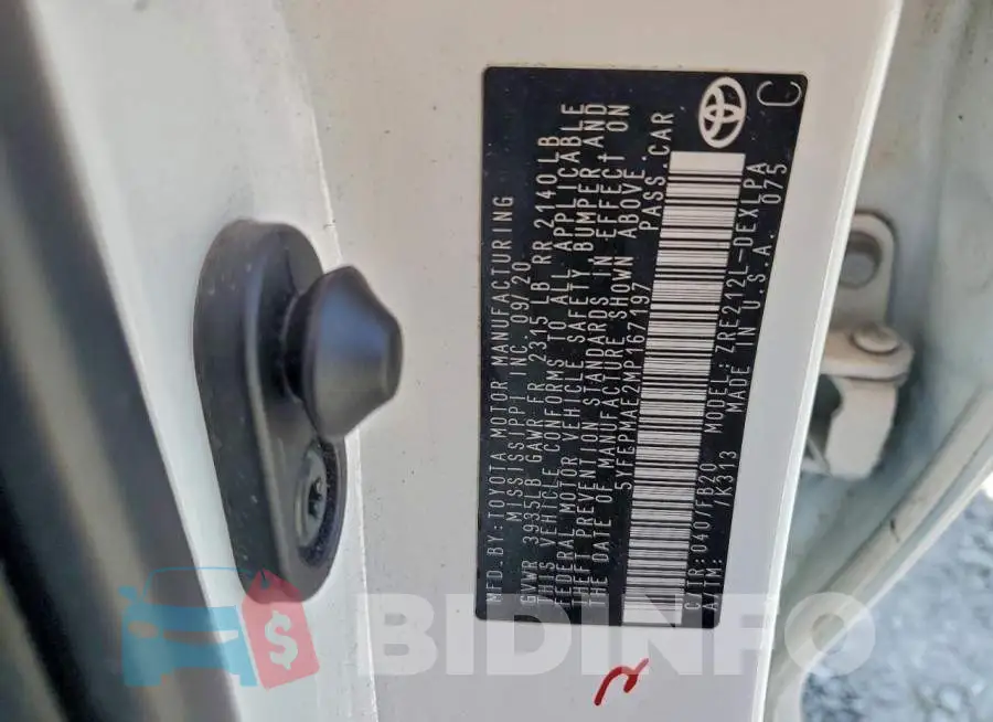5YFEPMAE2MP167197 Photo# 12