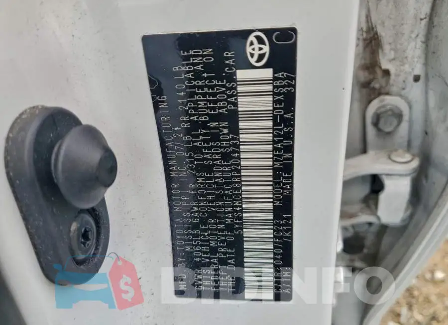 5YFS4MCE8RP204737 Photo# 12
