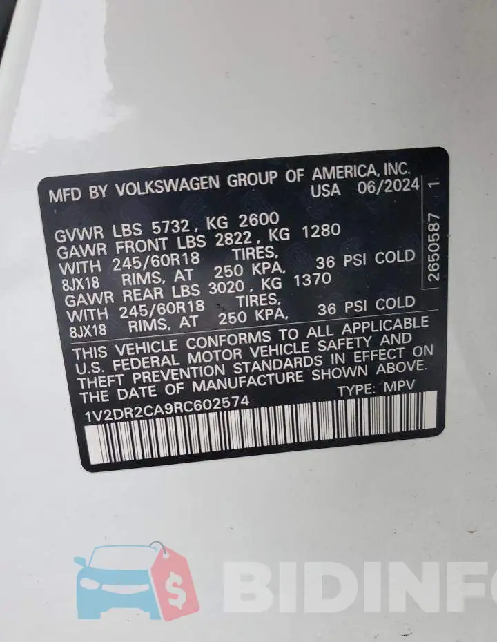 1V2DR2CA9RC602574 Photo# 13
