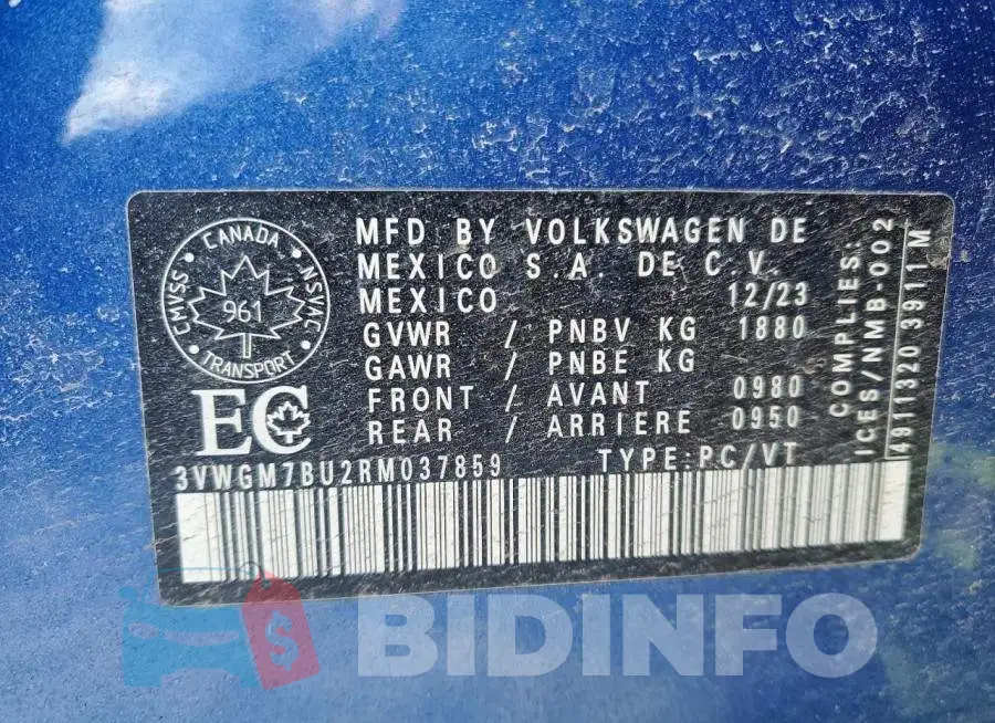 3VWGM7BU2RM037859 Photo# 12