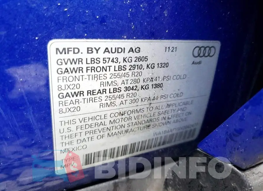 WA1B4AFY9N2042477 Photo# 13
