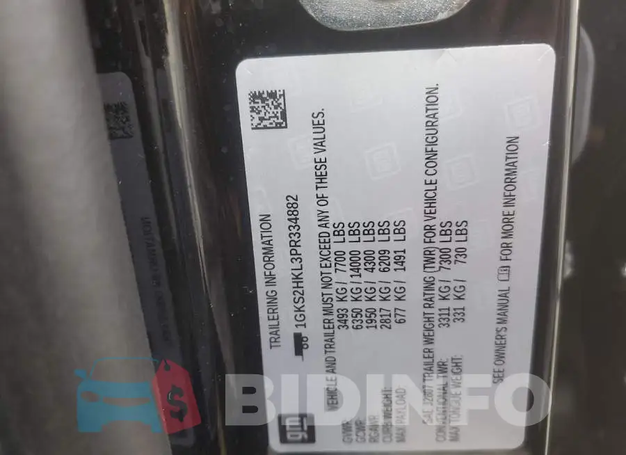 1GKS2HKL3PR334882 Photo# 12