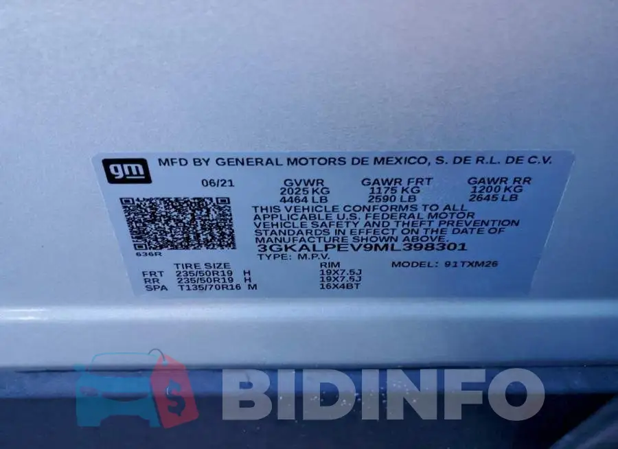 3GKALPEV9ML398301 Photo# 13