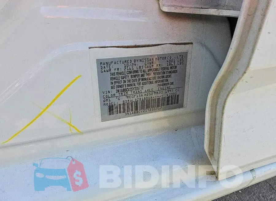 3N1AB8CV2SY235712 Photo# 12