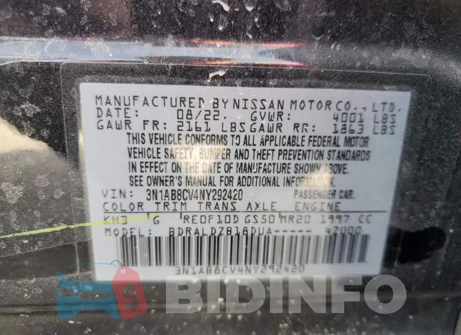 3N1AB8CV4NY292420 Photo# 12