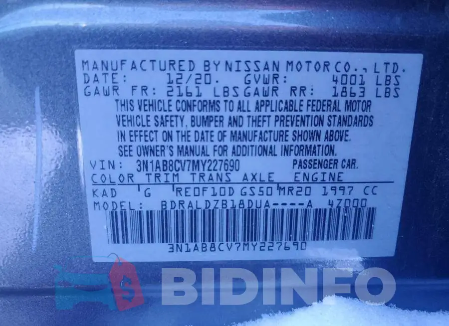 3N1AB8CV7MY227690 Photo# 13