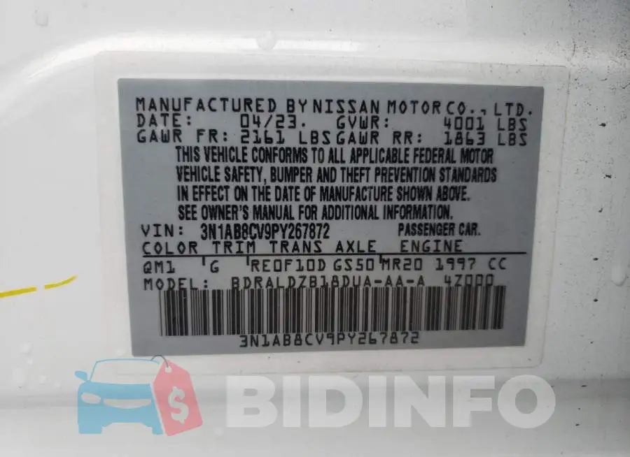 3N1AB8CV9PY267872 Photo# 12